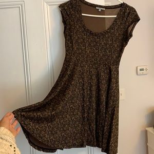 Brown floral Charlotte Russe dress